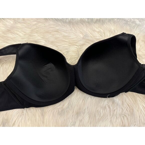 Avenue Basic Black Balconette Bra Size 52D Underwire Wide Strap New W Tag - Picture 5 of 6